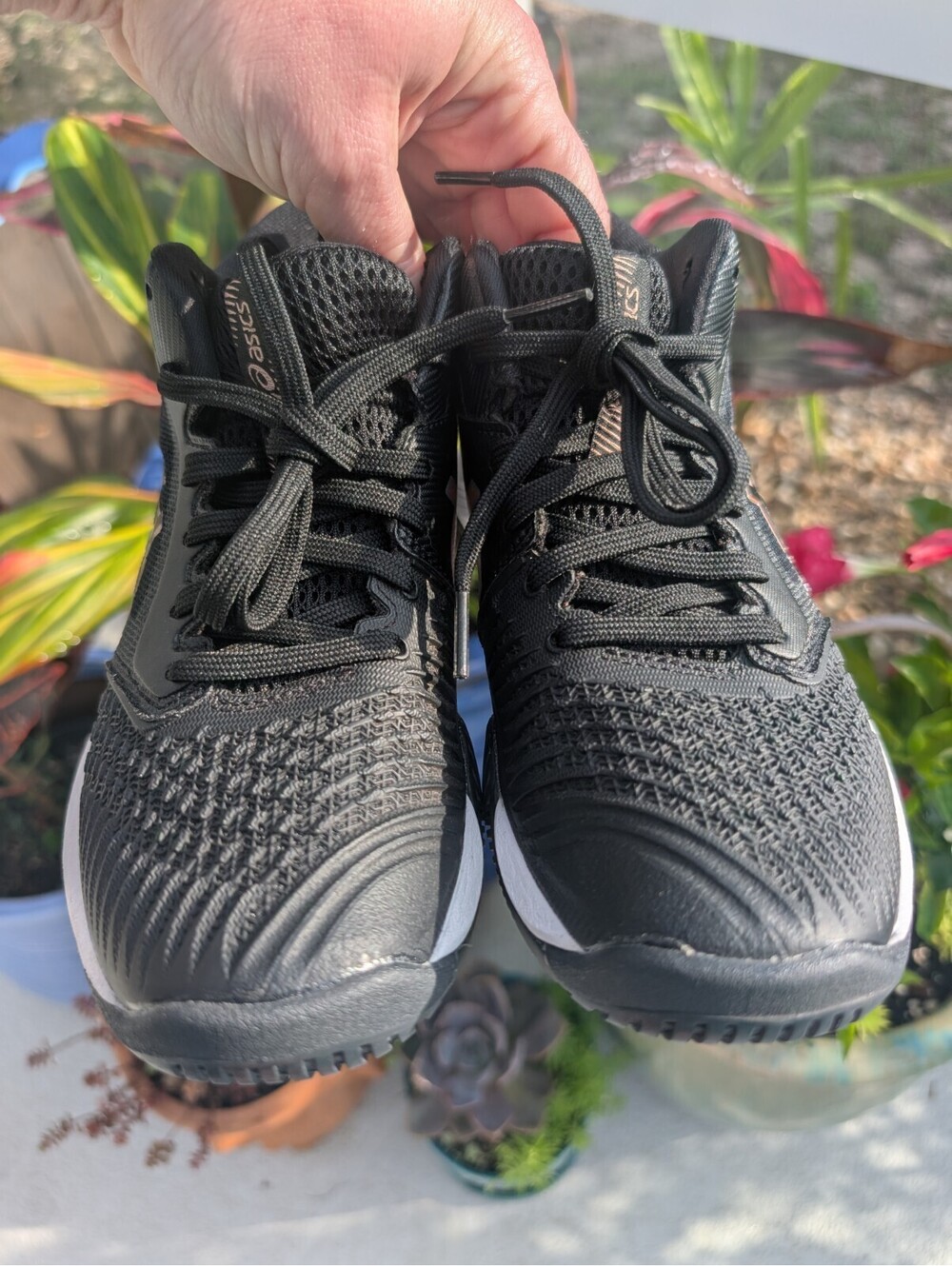 ASICS Netburner Ballistic FF MT 3 Womens Volleyball Shoes Size 7.5 Blk/Rose Gold - Picture 3 of 11